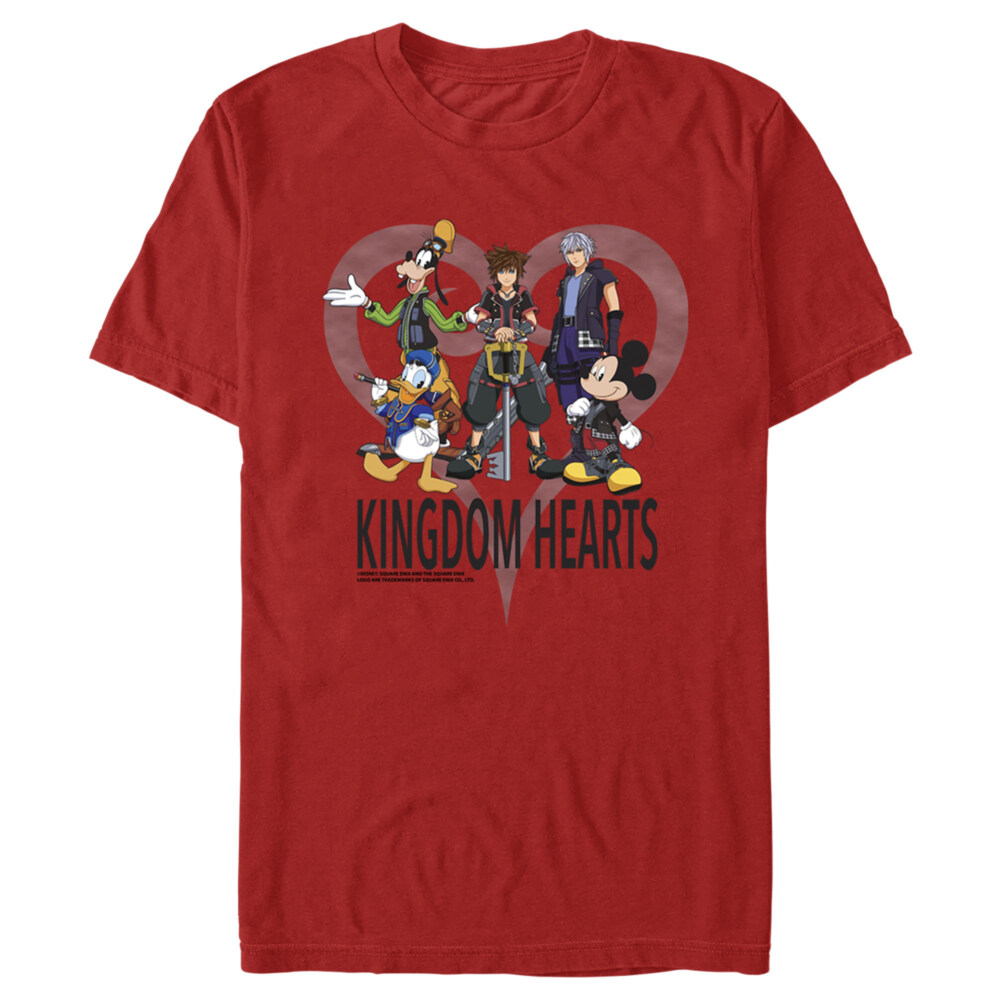 Men's Kingdom Hearts 3 Box Art  Adult T-Shirt