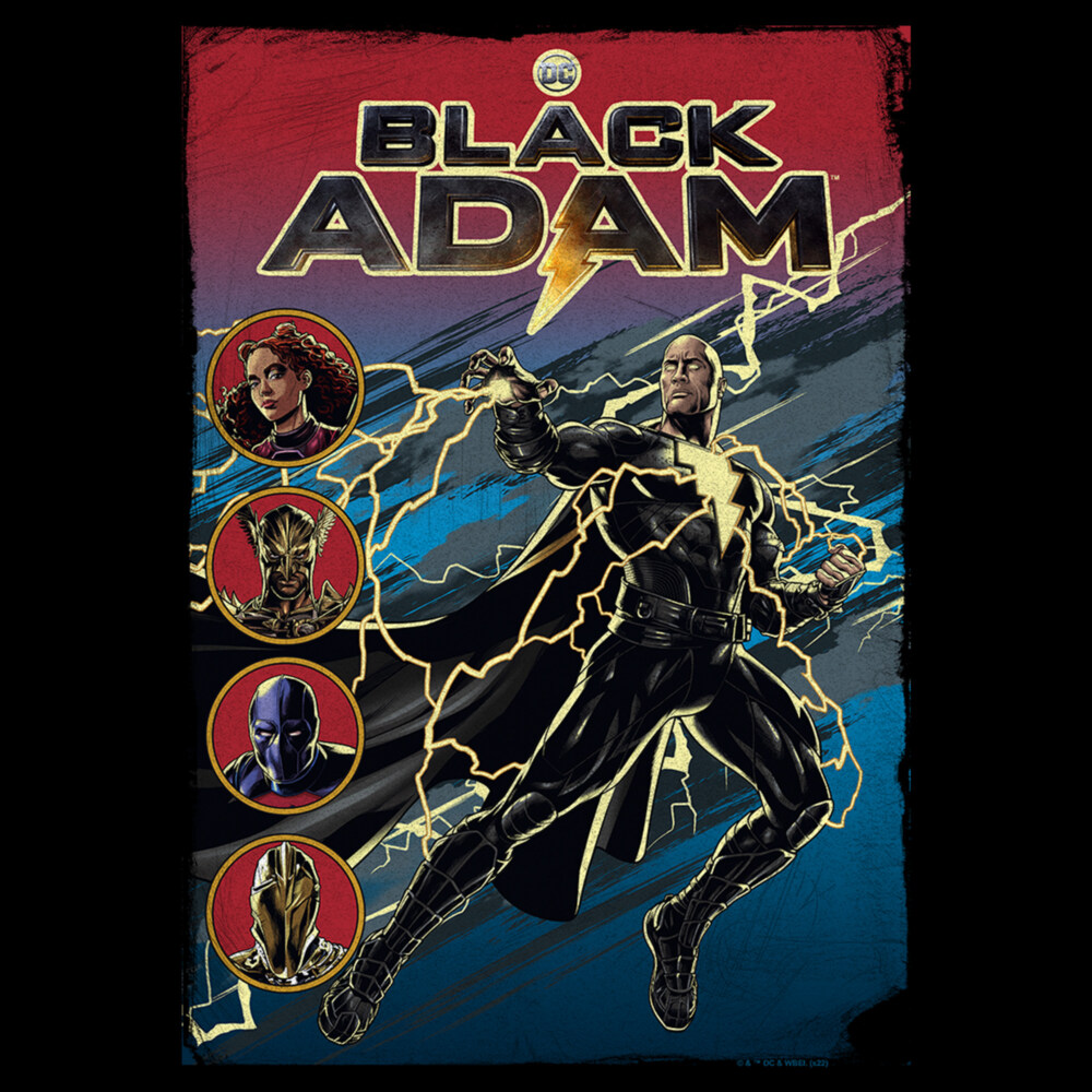 Men's Black Adam Justice Cover  Adult T-Shirt