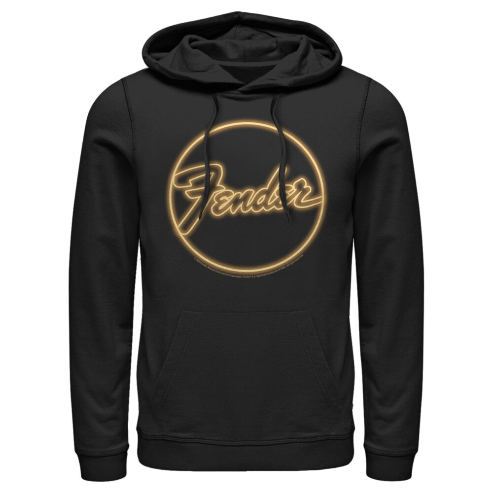 Men's Fender Neon Logo  Adult Pull Over Hoodie
