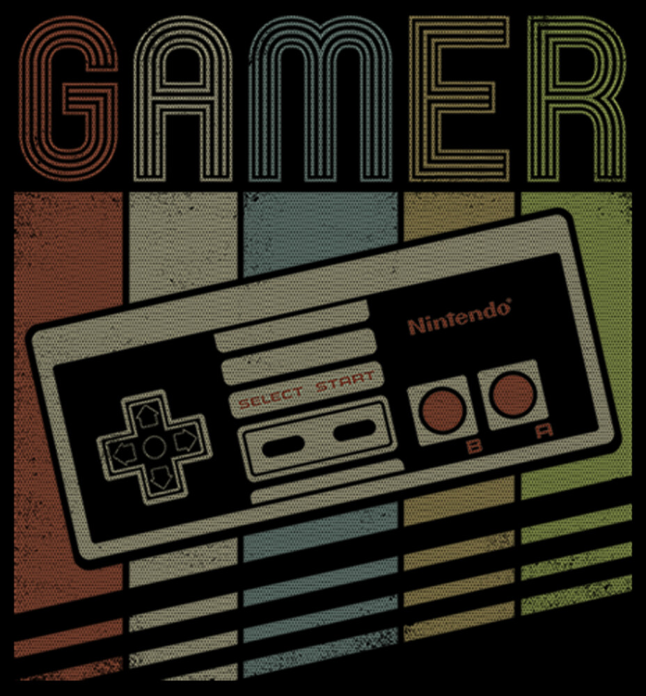 Men's Nintendo Retro NES Gamer Controller  Adult Pull Over Hoodie