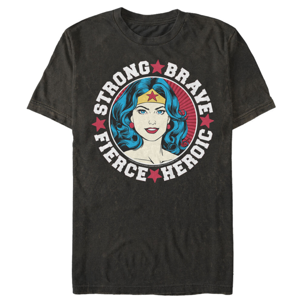 Men's Justice League Strong Fierce Heroic  Adult T-Shirt