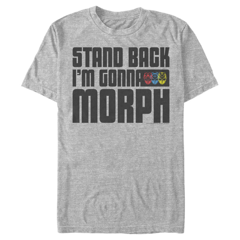 Men's Power Rangers Beast Morphers Stand Back  Adult T-Shirt