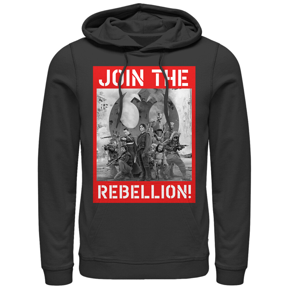 Men's Star Wars Rogue One Join the Rebellion Poster  Adult Pull Over Hoodie