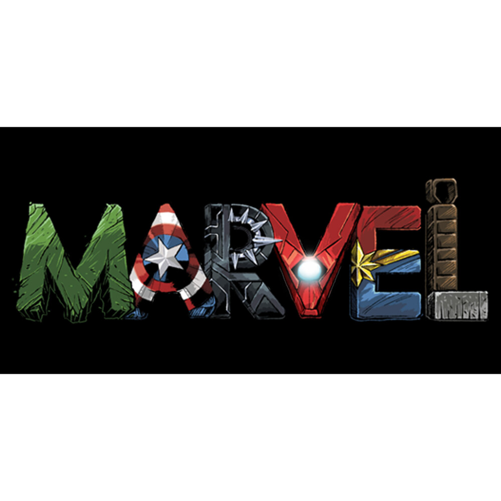 Men's Marvel Logo Hero Font  Adult T-Shirt