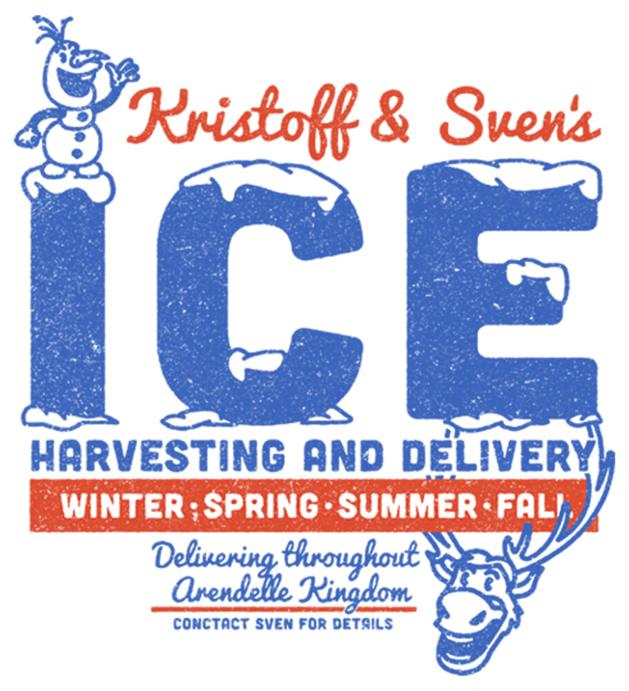 Men's Frozen Sven and Kristoff Ice Shoppe  Adult T-Shirt