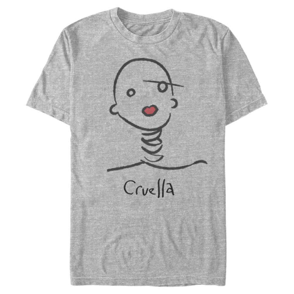 Men's Cruella Abstract Doodle  Adult T-Shirt