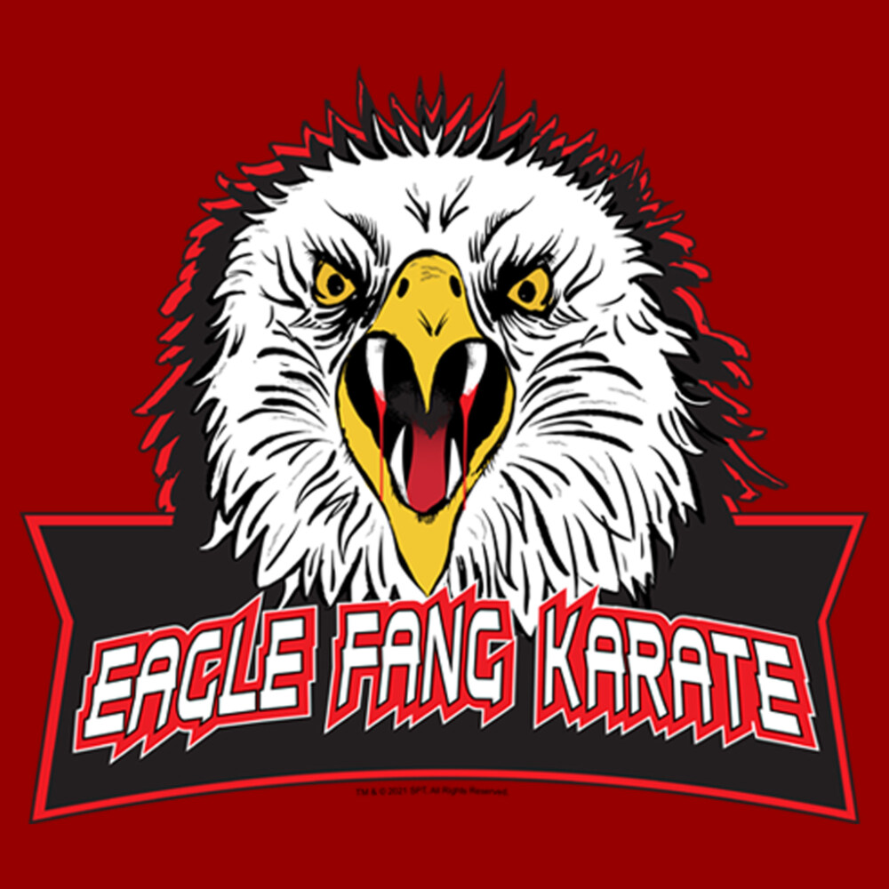 Men's Cobra Kai Eagle Fang Karate Logo  Adult T-Shirt