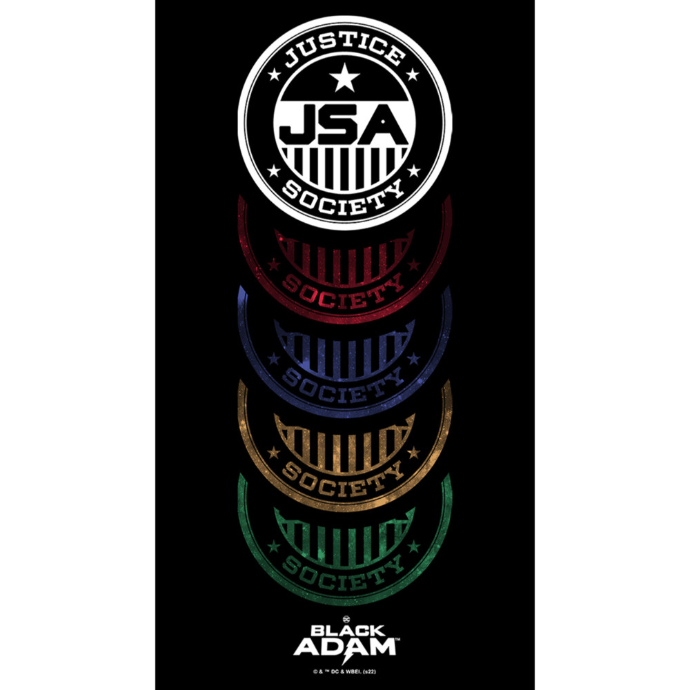 Men's Black Adam JSA Badge  Adult T-Shirt