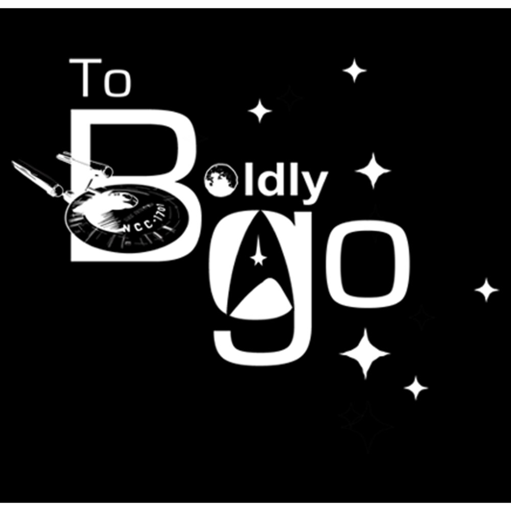 Men's Star Trek To Boldly Go Shine  Adult Pull Over Hoodie