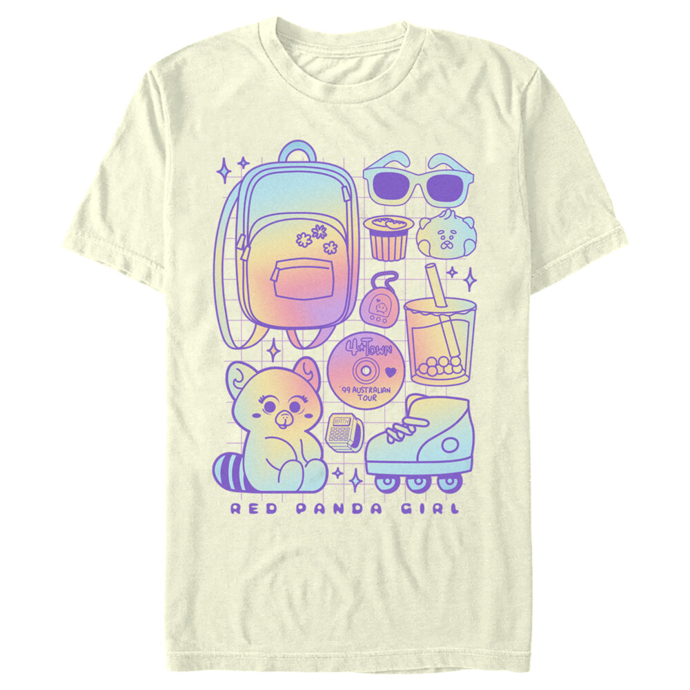 Men's Turning Red Red Panda Girl Mei Lee  Adult T-Shirt