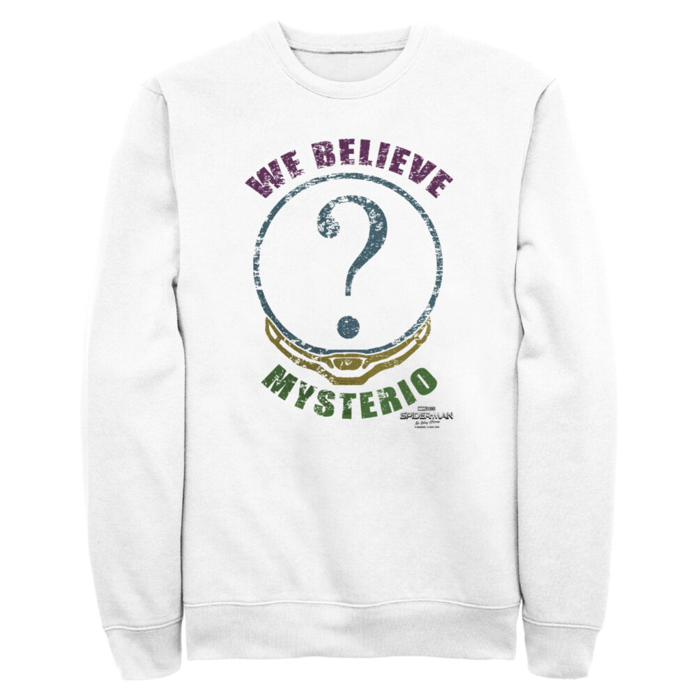 Men's Marvel Spider-Man: No Way Home We Believe Mysterio Distressed  Adult Sweatshirt