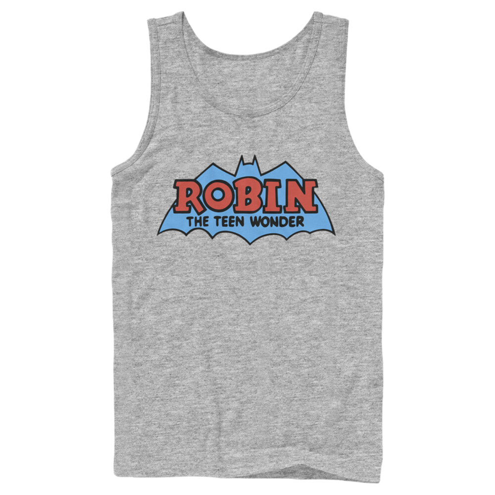 Men's Batman Logo Boy Wonder Robin  Adult Tank Top