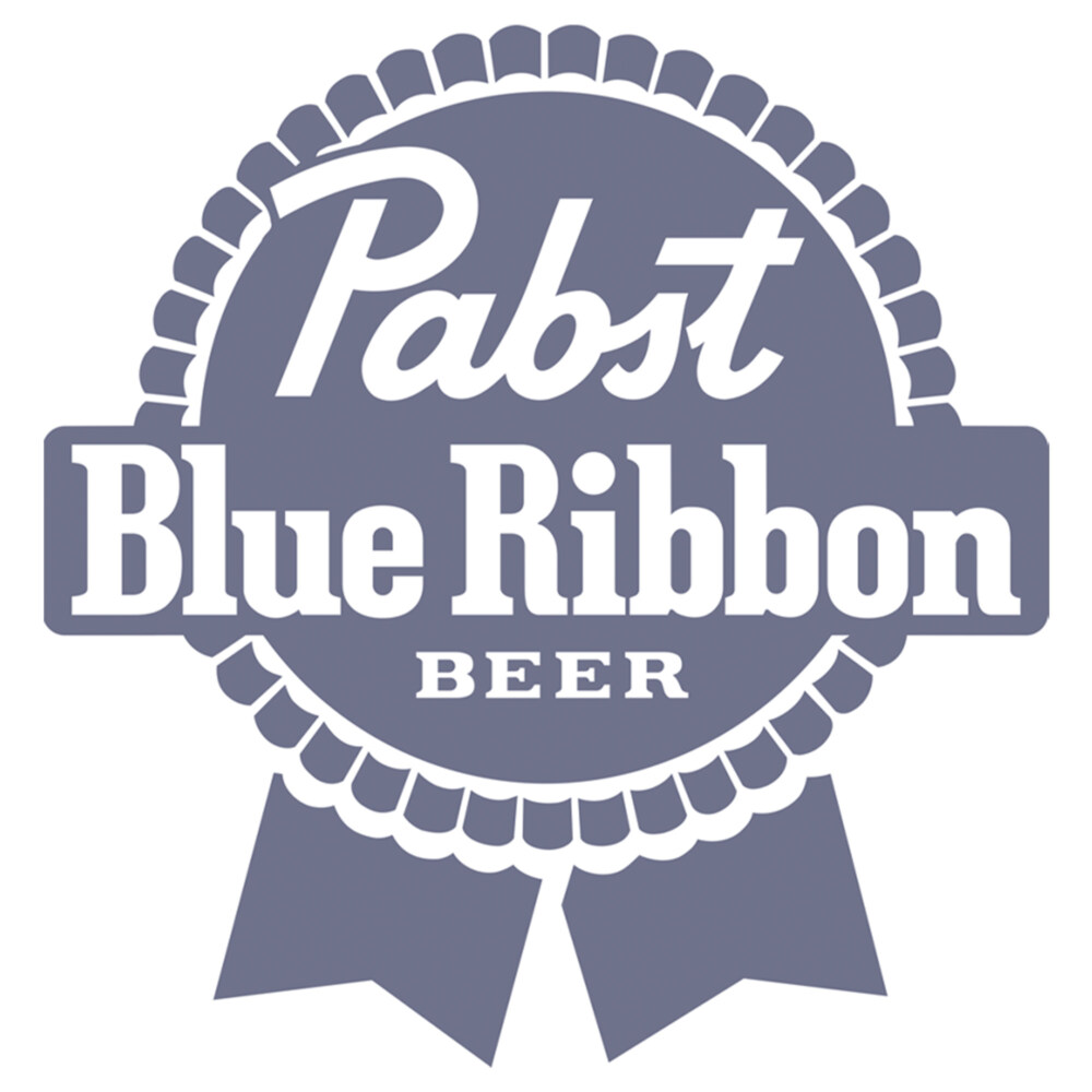 Men's Pabst Blue Ribbon Logo  Adult T-Shirt
