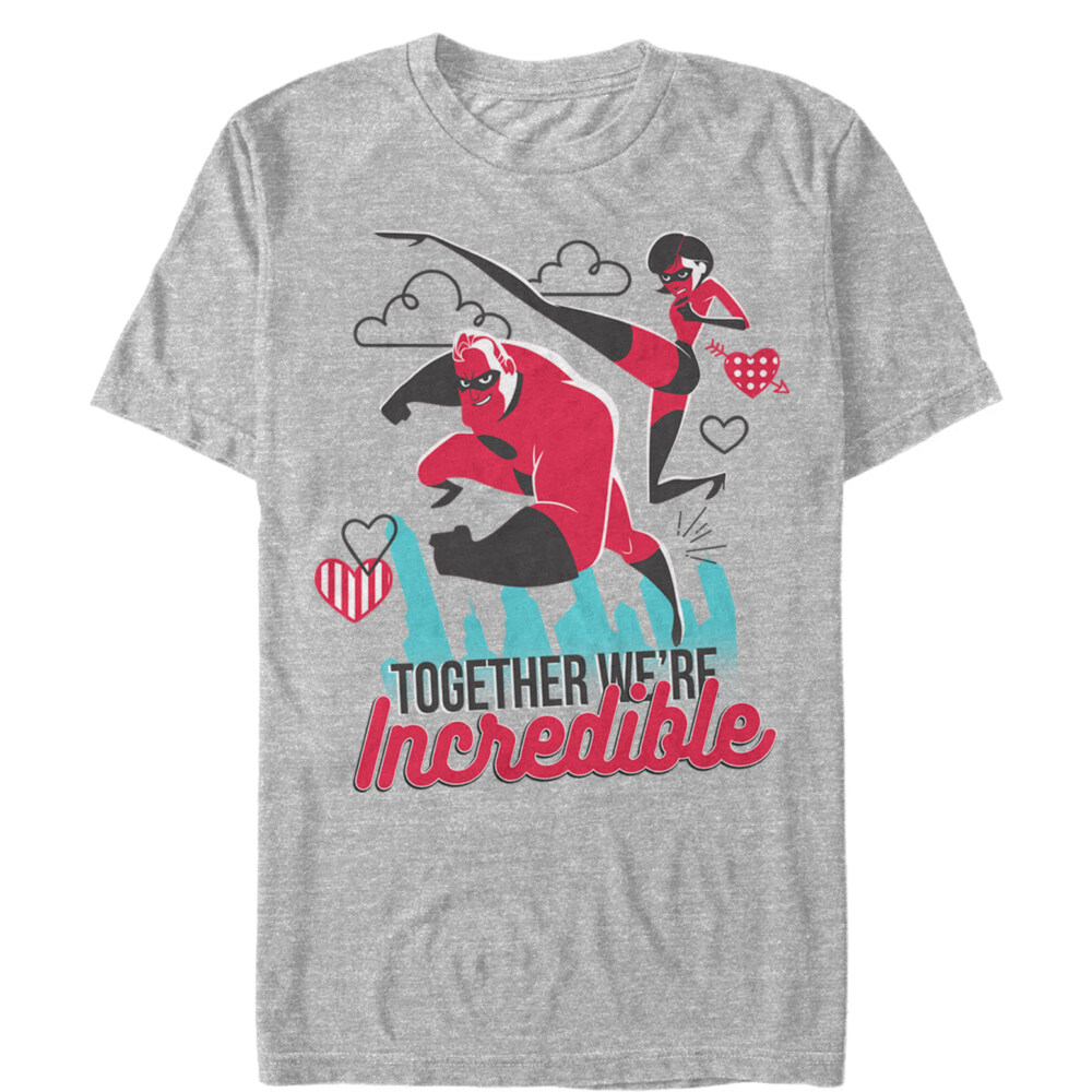 Men's The Incredibles Valentine Together We're Incredible  Adult T-Shirt