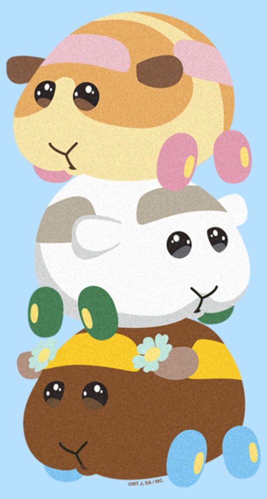 Men's Pui Pui Molcar Potato Shiromo and Choco Stack  Adult T-Shirt