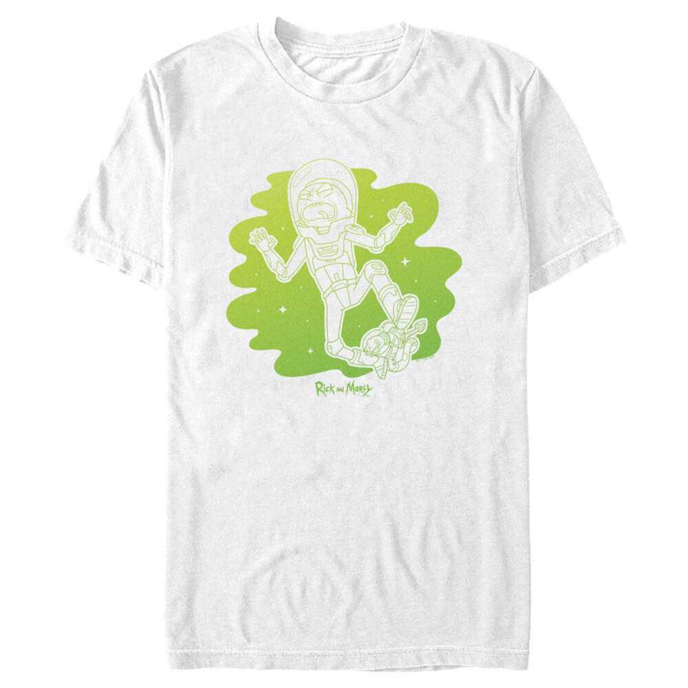 Men's Rick And Morty Space Snake Bite  Adult T-Shirt
