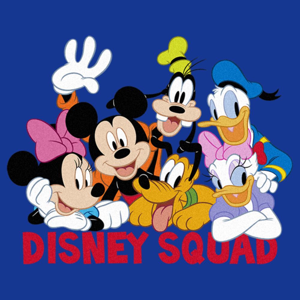 Men's Mickey & Friends Disney Squad Group Shot  Adult Sweatshirt