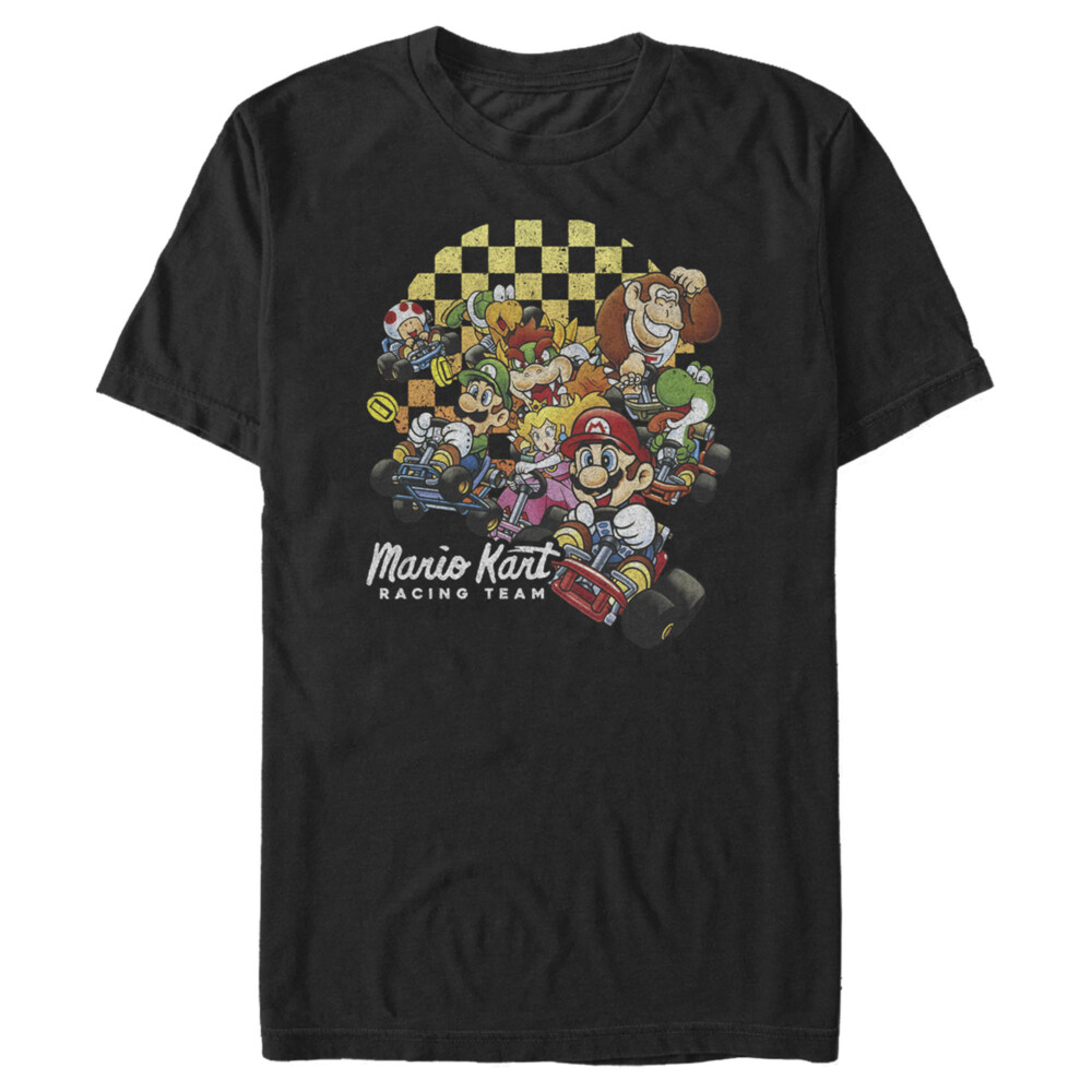 Men's Nintendo Mario Kart Cast Collage  Adult T-Shirt