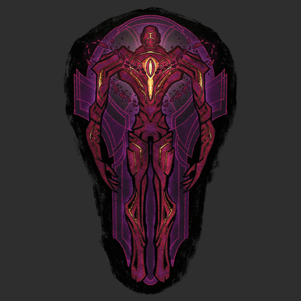 Men's Marvel Eternals Kro Stained Glass  Adult T-Shirt