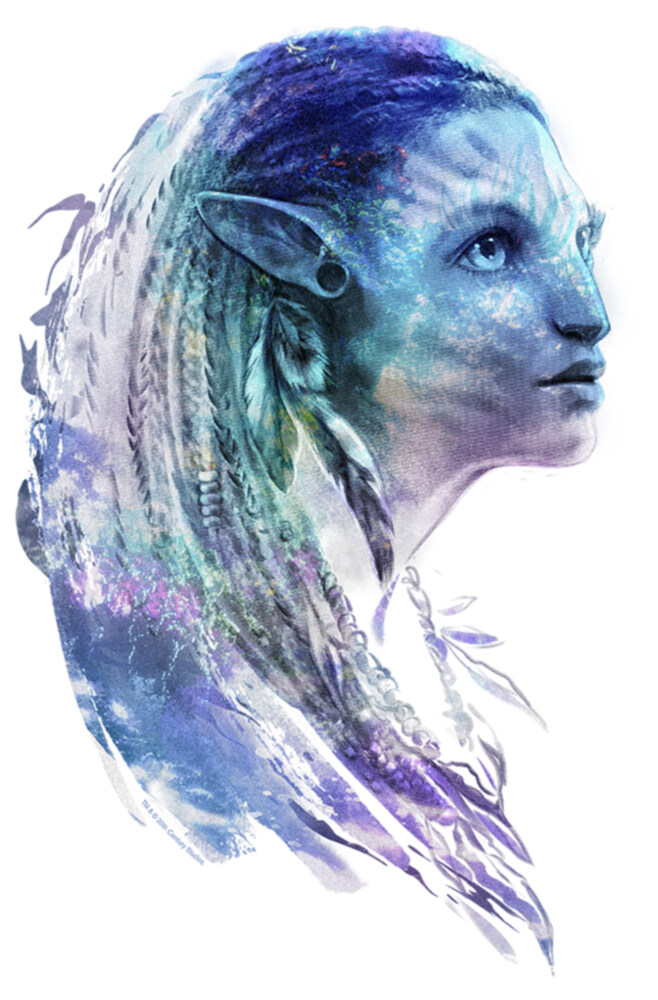 Men's Avatar: The Way of Water Ocean Neytiri  Adult T-Shirt