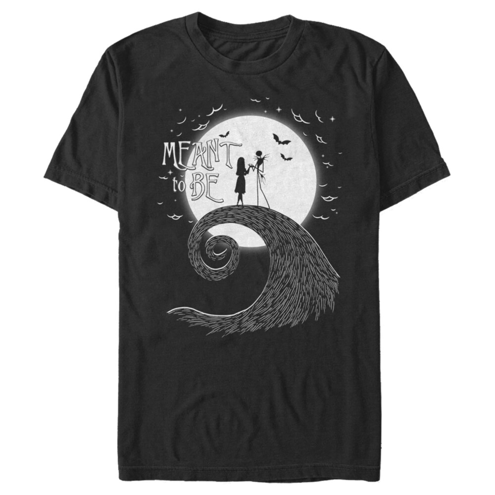 Men's The Nightmare Before Christmas Jack and Sally Meant to Be  Adult T-Shirt