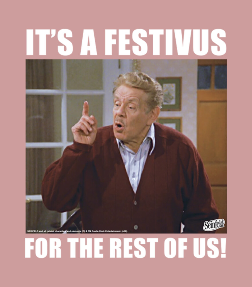 Men's Seinfeld Frank Costanza It's a Festivus for the Rest of Us  Adult T-Shirt