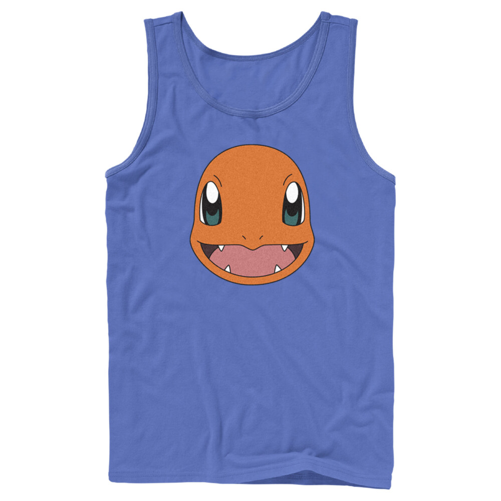 Men's Pokemon Charmander Smile  Adult Tank Top