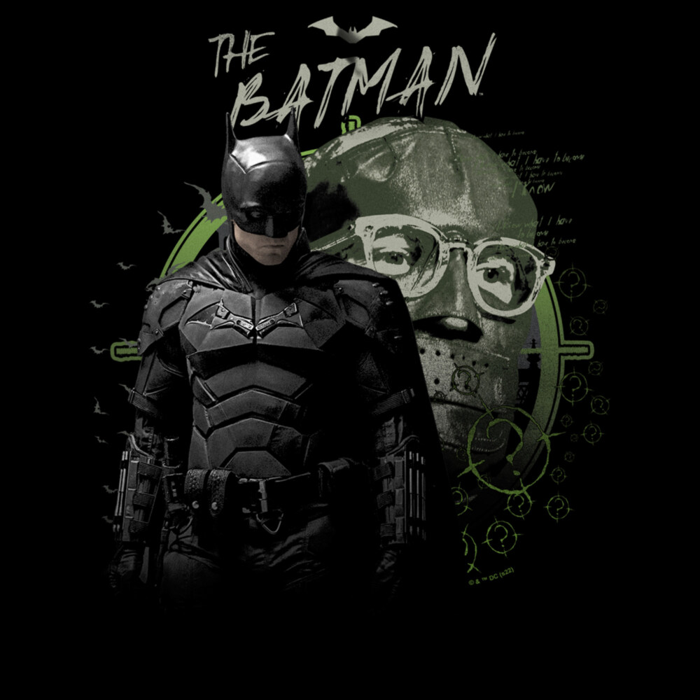 Men's The Batman Riddler and the Dark Knight  Adult T-Shirt