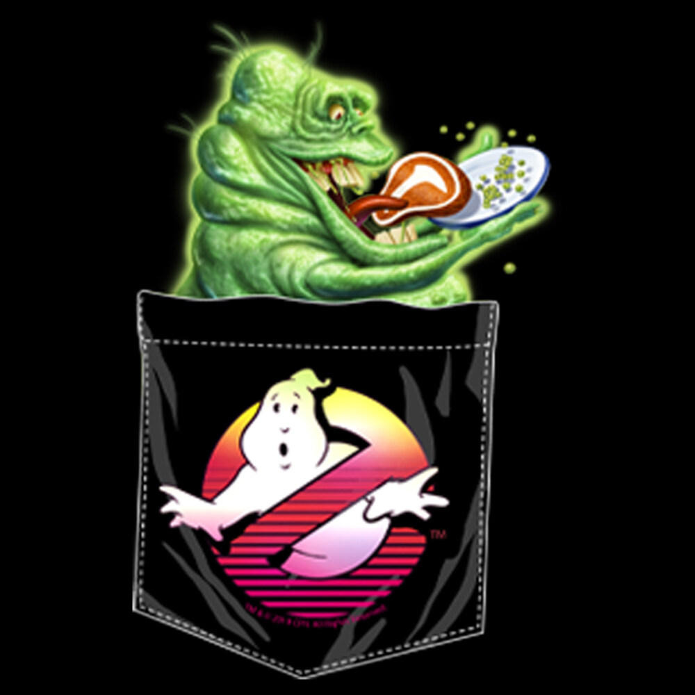 Men's Ghostbusters Pocket Slimer  Adult T-Shirt