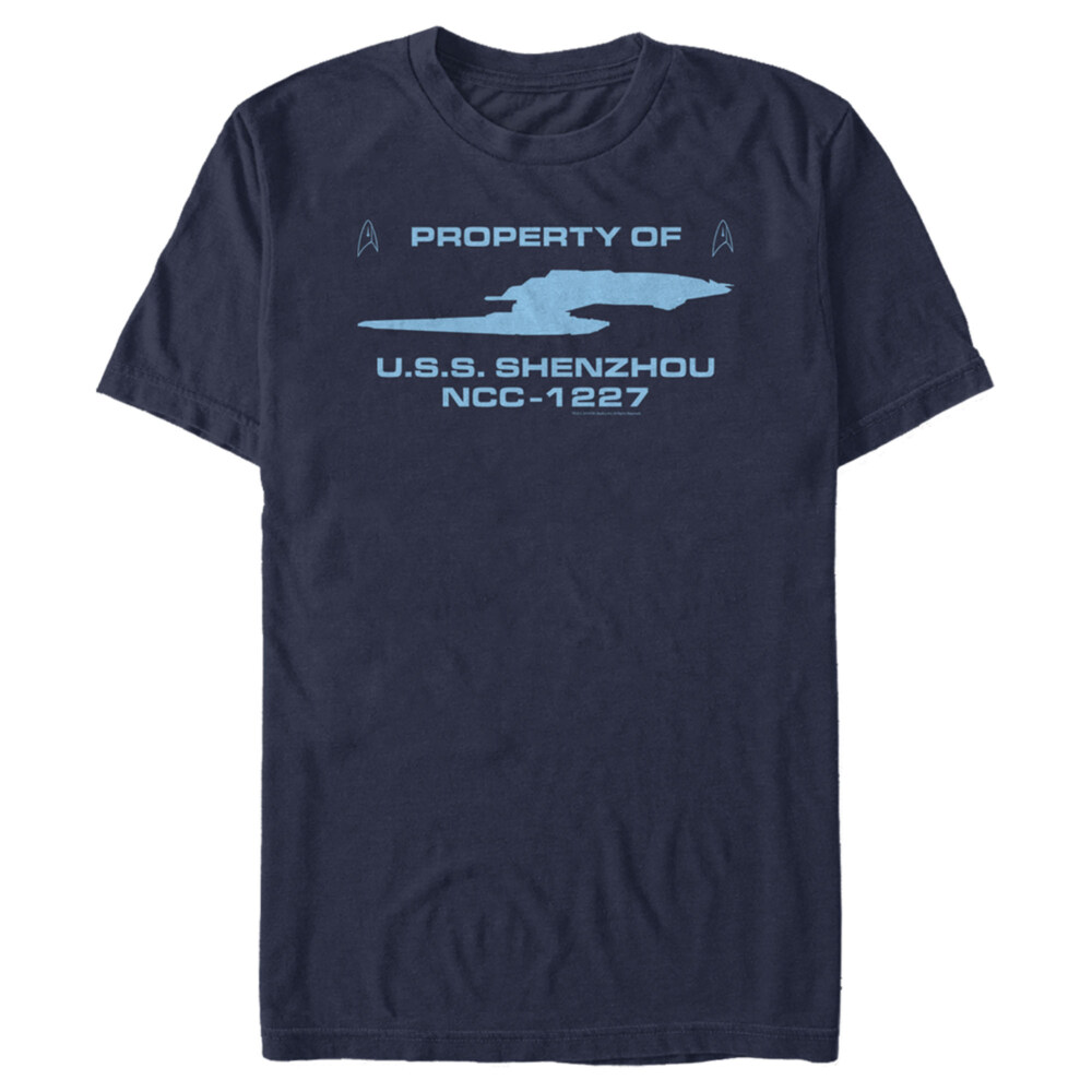 Men's Star Trek: Discovery Property of Shenzhou NCC-1227  Adult T-Shirt