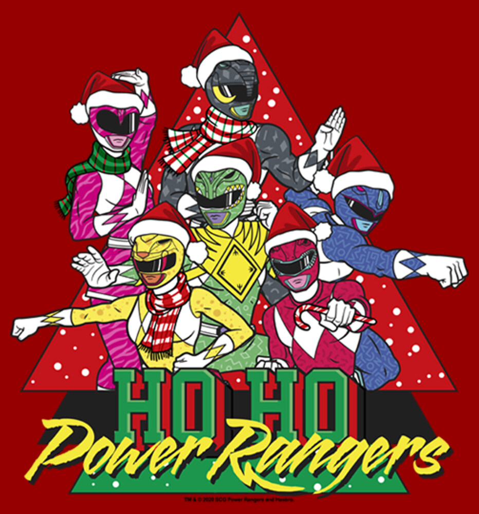 Men's Power Rangers Santa Rangers  Adult T-Shirt