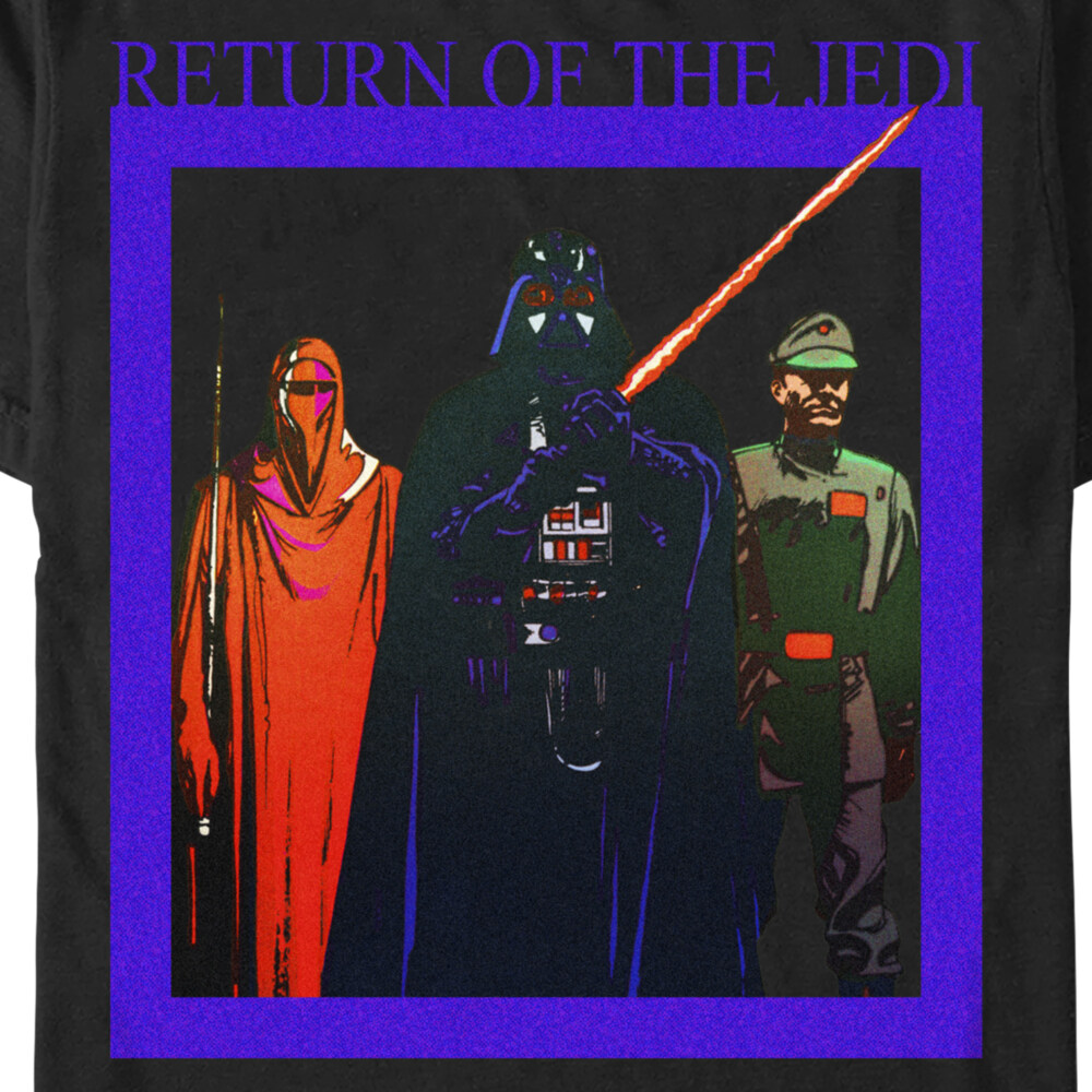 Men's Star Wars: Return of the Jedi Return of the Jedi Retro Villains Poster  Adult T-Shirt