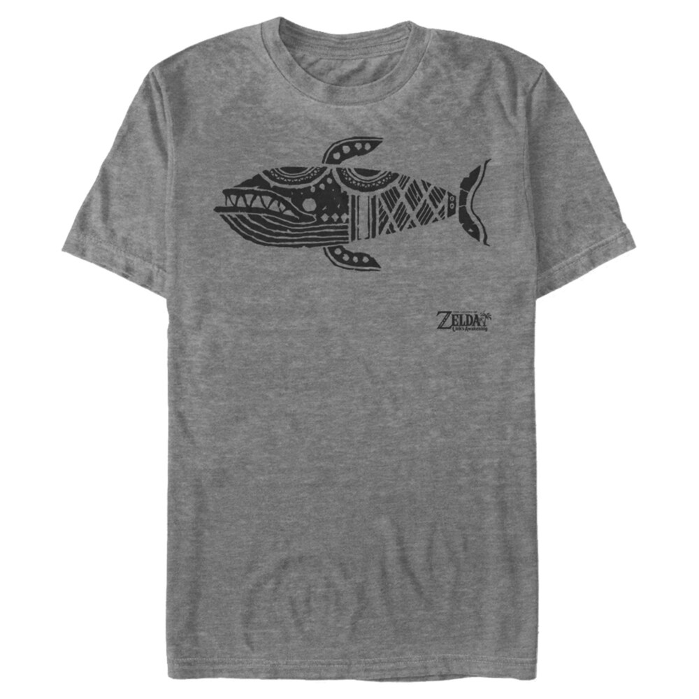 Men's Nintendo Legend of Zelda Link's Awakening Whale Hieroglyphic  Adult T-Shirt