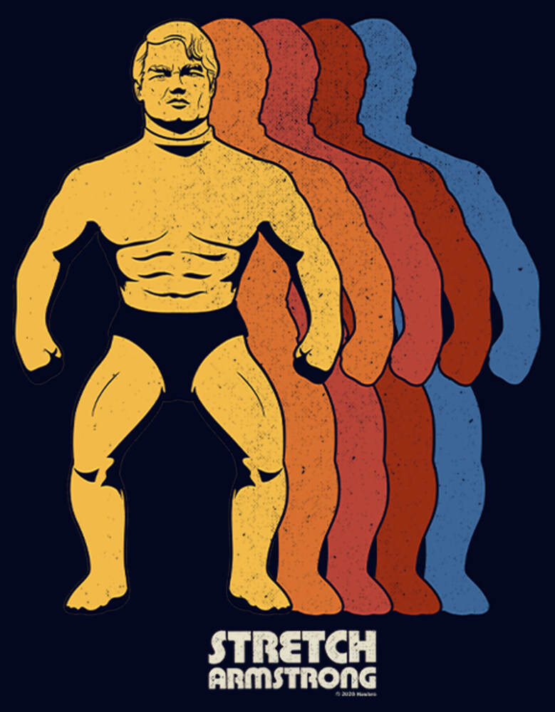 Men's Stretch Armstrong Colored Figures  Adult T-Shirt