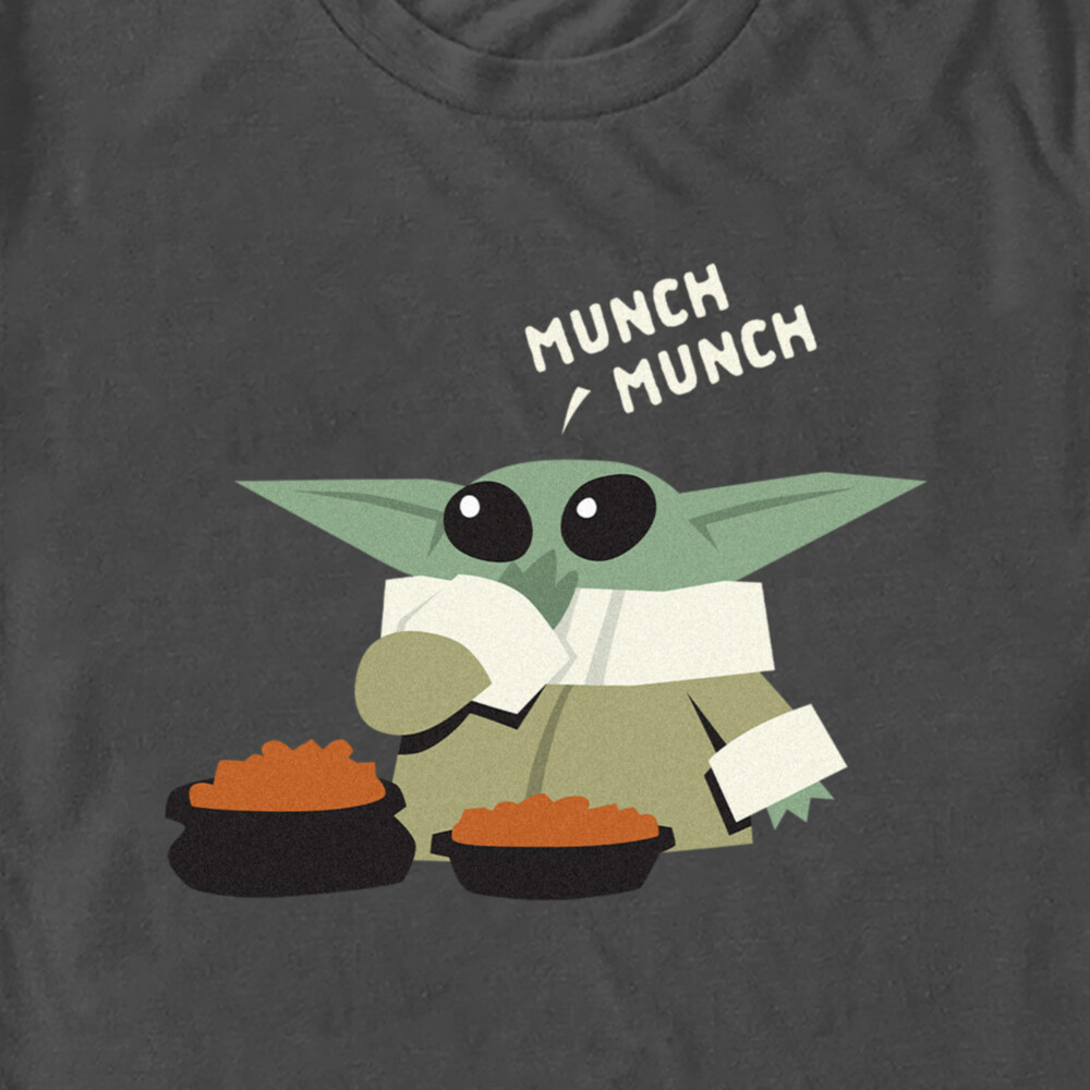Men's Star Wars: The Mandalorian Grogu Munch Munch  Adult T-Shirt