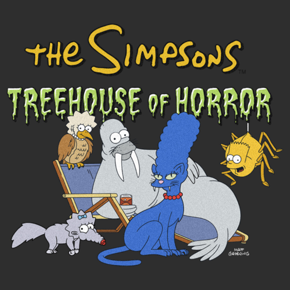 Men's The Simpsons Treehouse of Horror Animals  Adult T-Shirt