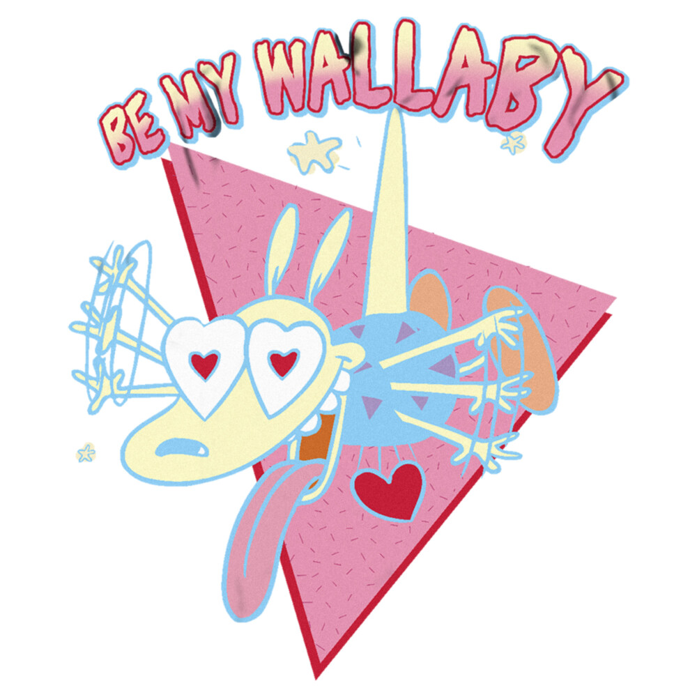 Men's Rocko's Modern Life Be My Wallaby  Adult T-Shirt
