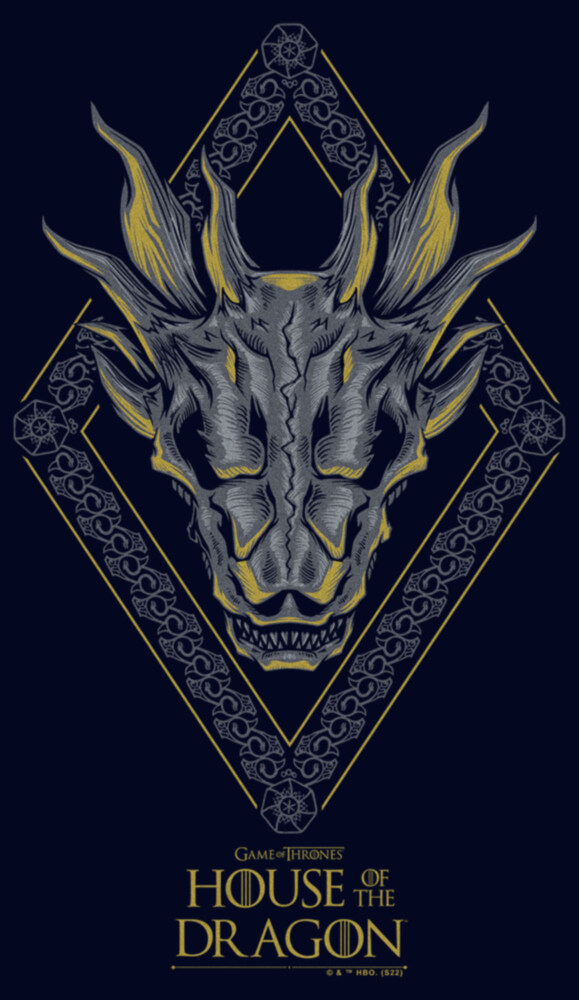 Men's Game of Thrones: House of the Dragon Skull Diamond  Adult T-Shirt