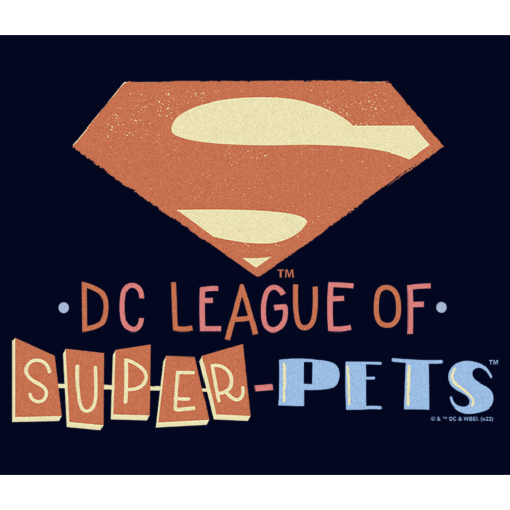 Men's DC League of Super-Pets Superman Emblem Cutouts  Adult T-Shirt