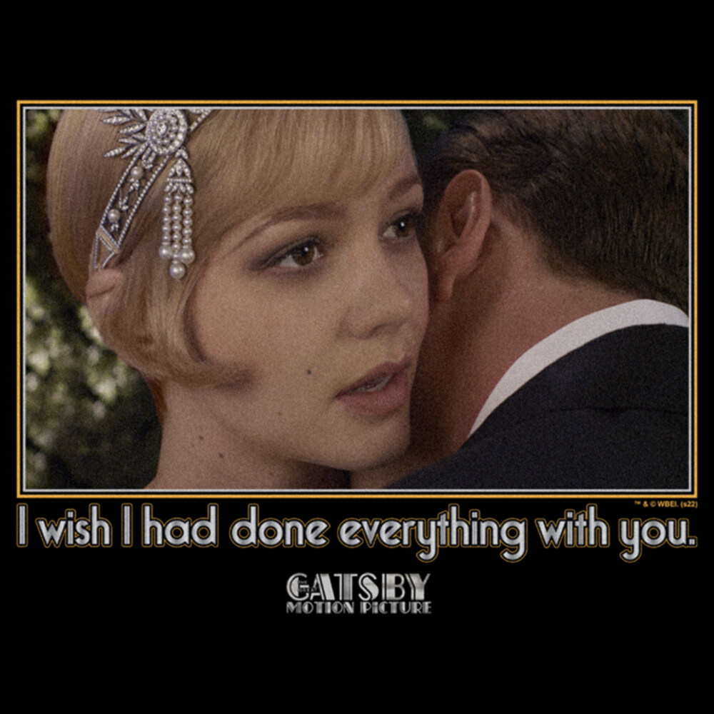 Men's The Great Gatsby I Wish I Had Done Everything With You  Adult T-Shirt