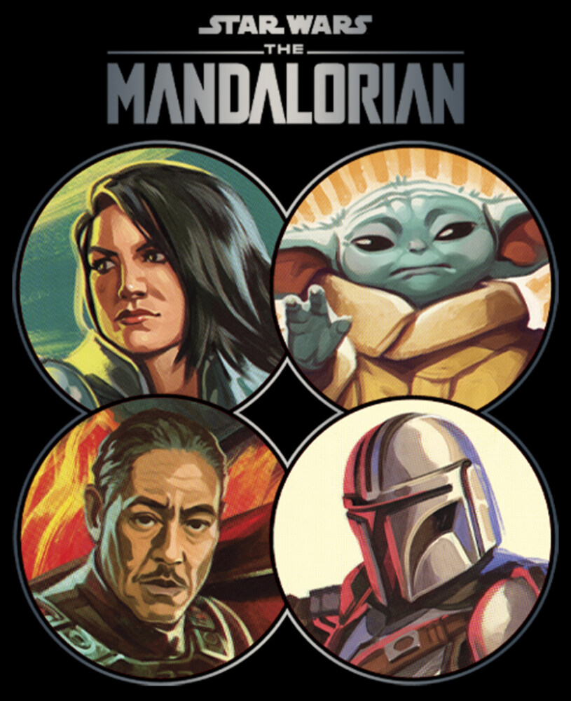 Men's Star Wars: The Mandalorian Character Frame  Adult T-Shirt