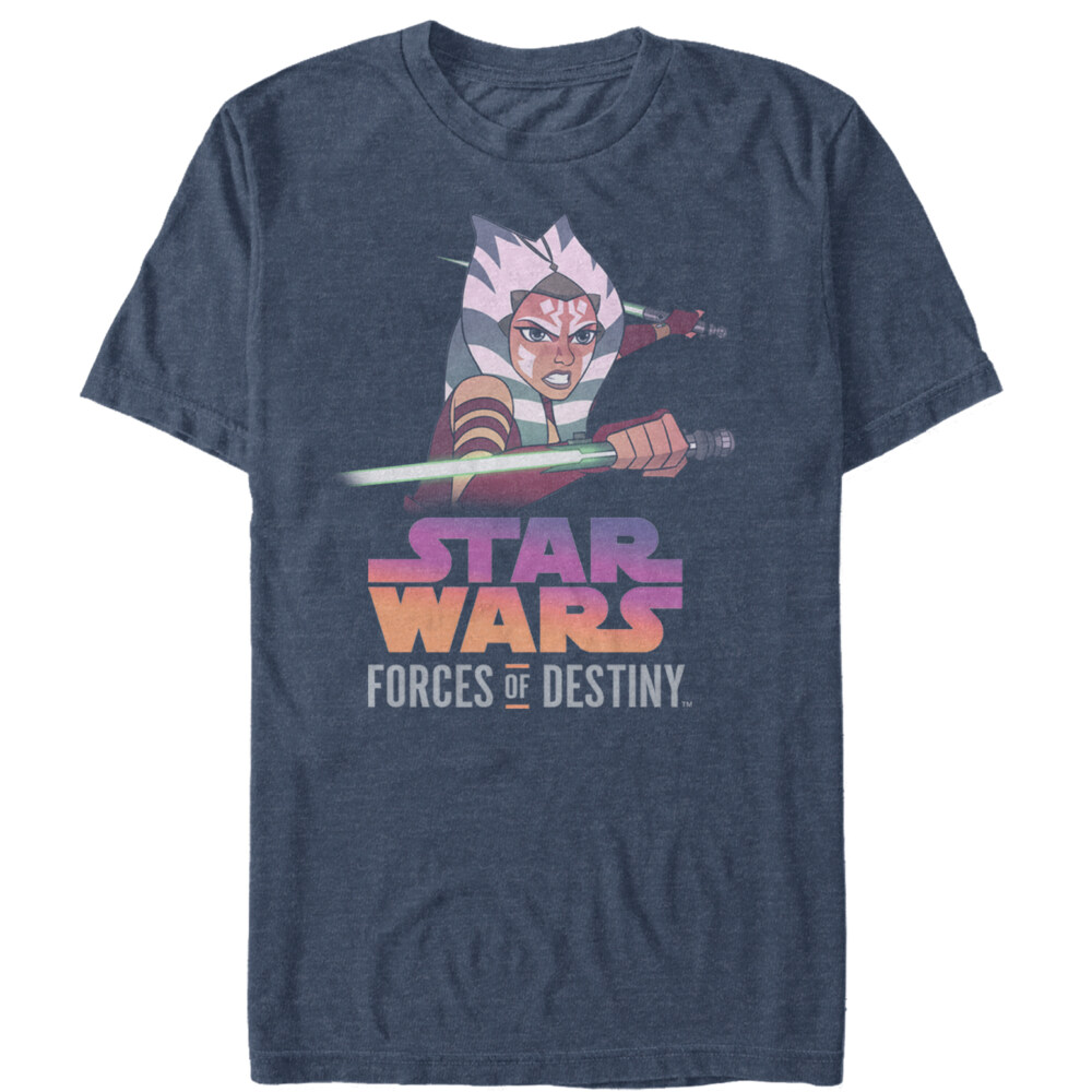 Men's Star Wars Forces of Destiny Ahsoka Fight  Adult T-Shirt