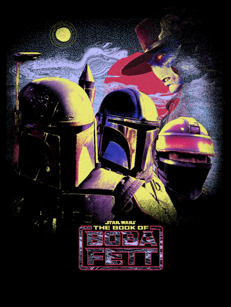 Men's Star Wars: The Book of Boba Fett Cad Bane vs Shand, Djarin, & Boba Fett  Adult T-Shirt