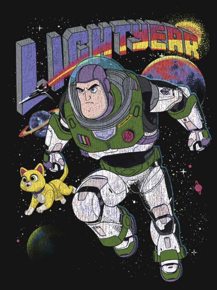 Men's Lightyear Retro Distressed Buzz and Sox  Adult Tank Top