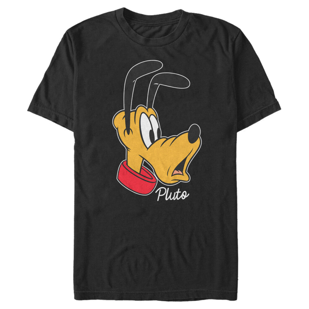 Men's Mickey & Friends Pluto Portrait  Adult T-Shirt