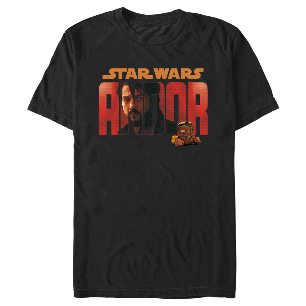 Men's Star Wars: Andor Cassian Red Logo  Adult T-Shirt