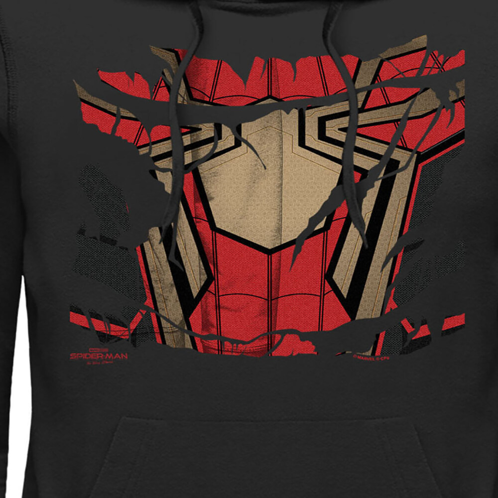 Men's Marvel Spider-Man: No Way Home Ripped Iron Suit  Adult Pull Over Hoodie