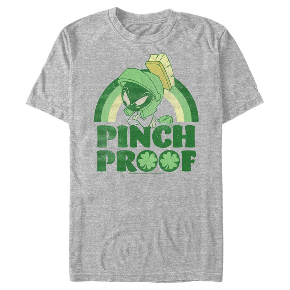 Men's Looney Tunes St. Patrick's Day Marvin the Martian Pinch Proof  Adult T-Shirt