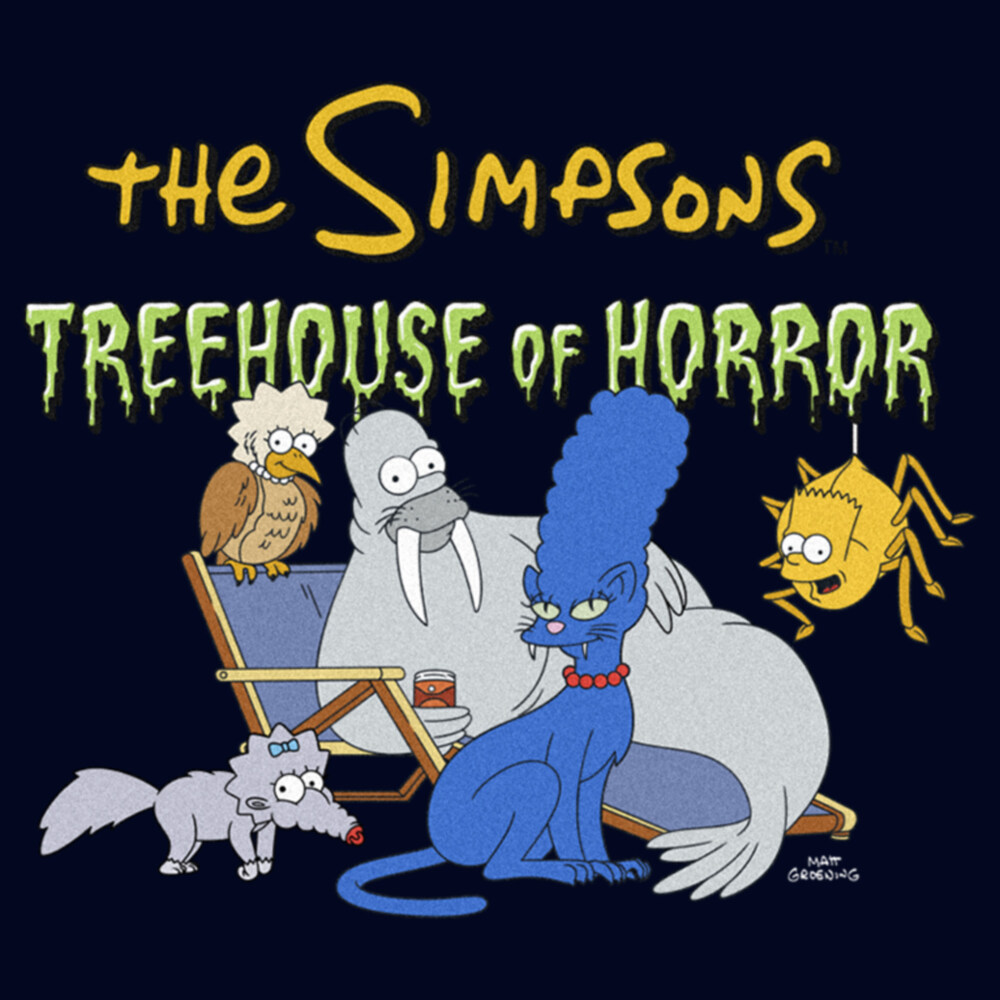 Men's The Simpsons Treehouse of Horror Animals  Adult T-Shirt
