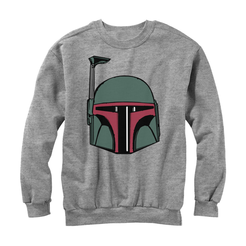 Men's Star Wars Boba Fett Helmet  Adult Sweatshirt